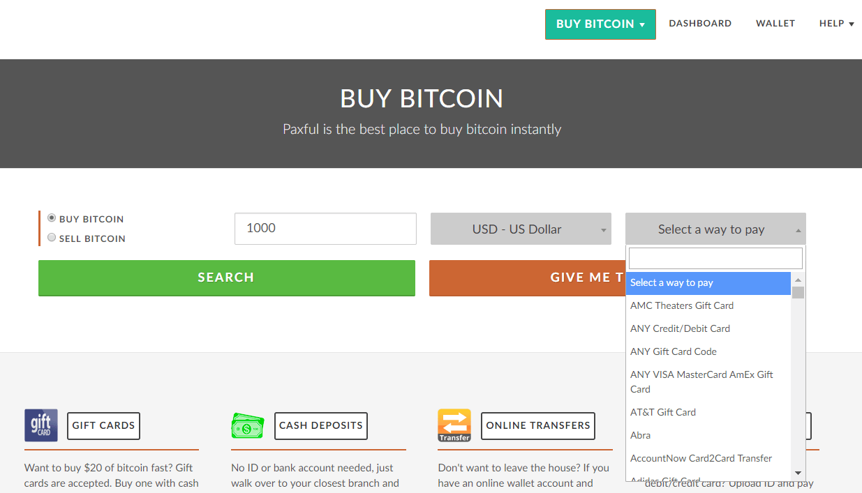 how do i sell my bitcoin on paxful