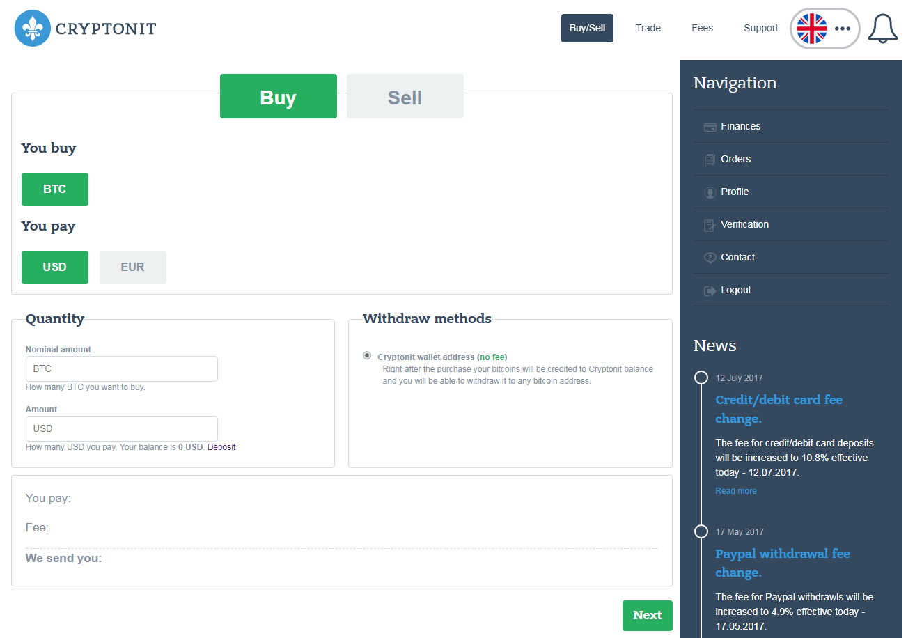 buy sell bitcoin no fees