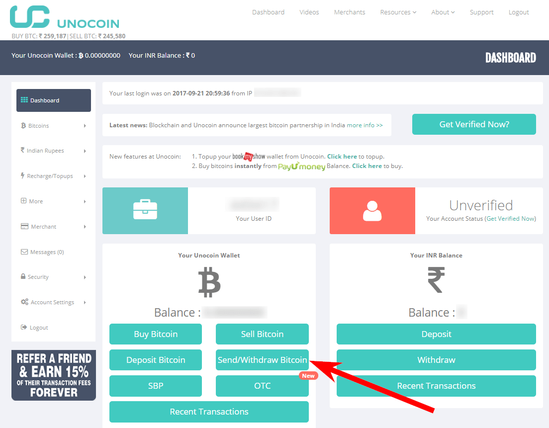 How to get money from bitcoin wallet to bank account