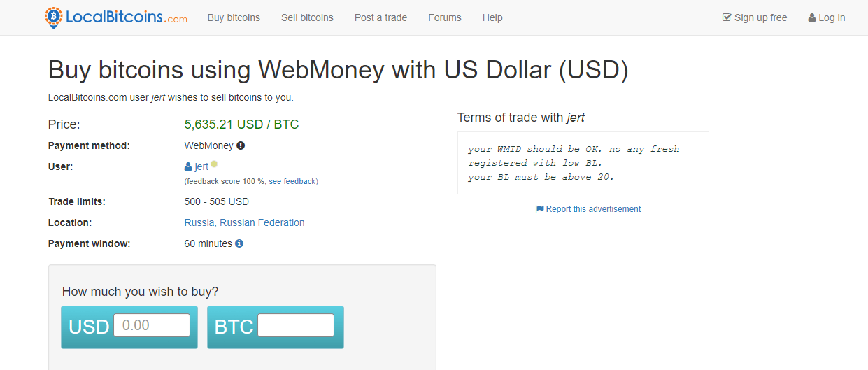 buy bitcoin via webmoney