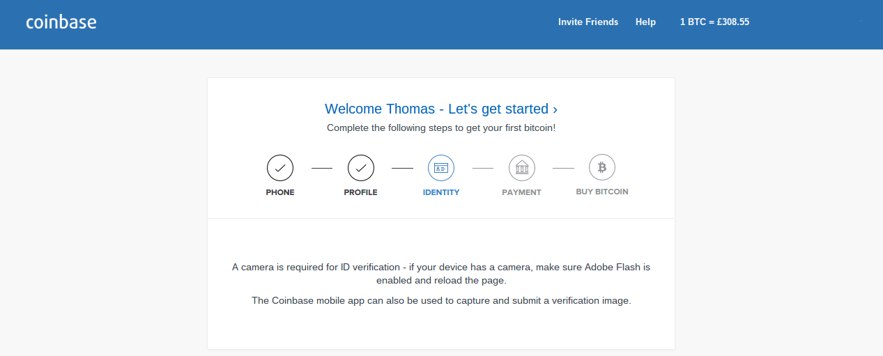 coinbase without verification