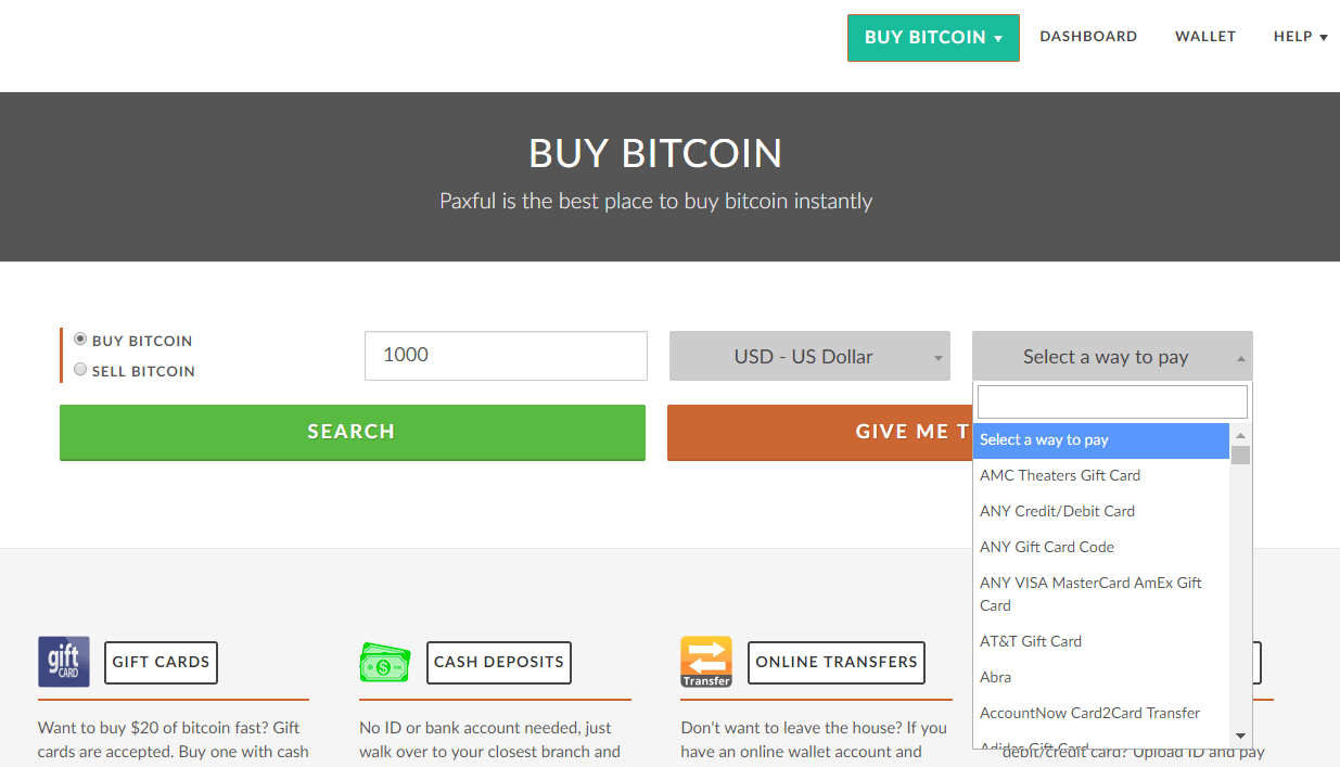how to buy bitcoin with debit card on paxful
