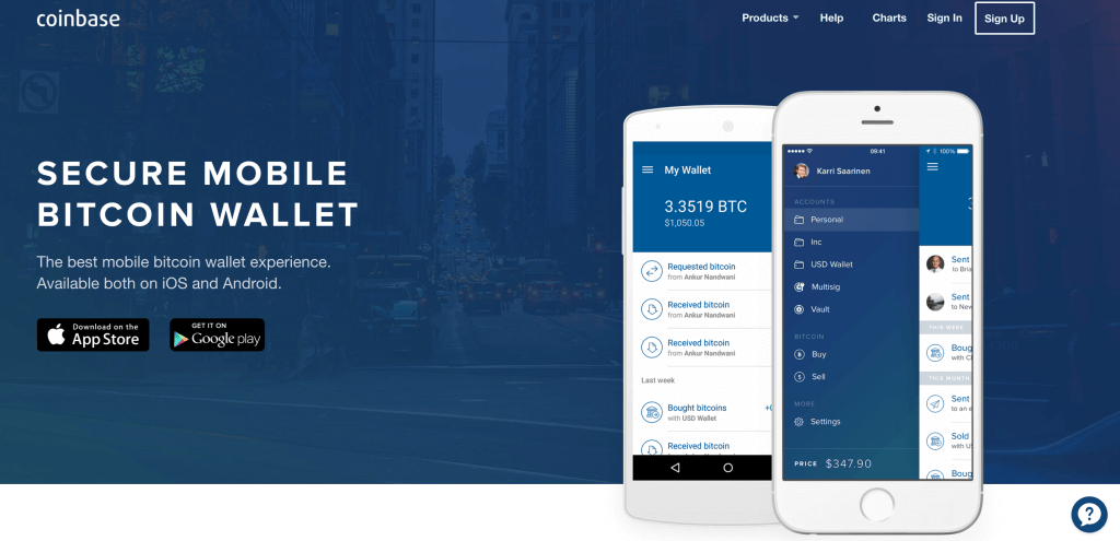 Coinbase mobile wallet