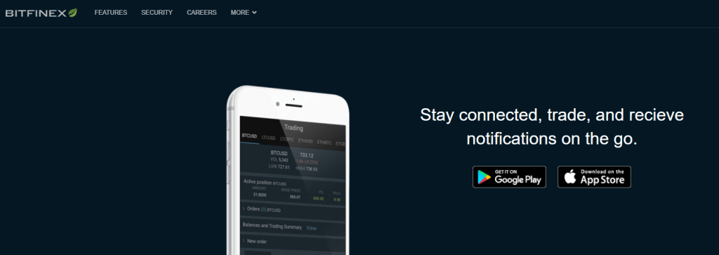 Download Bitfinex mobile app