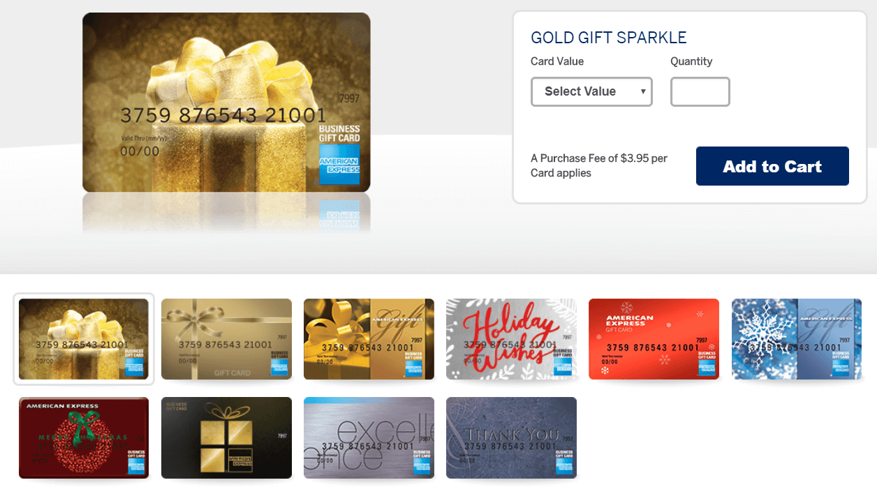 Gift cards on American Express