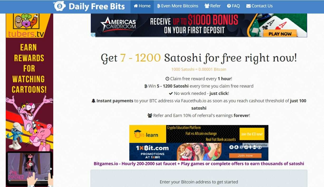 Legit site to earn bitcoin free