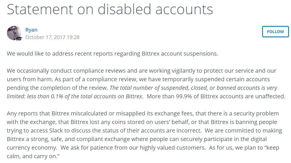 Bittrex disabled accounts