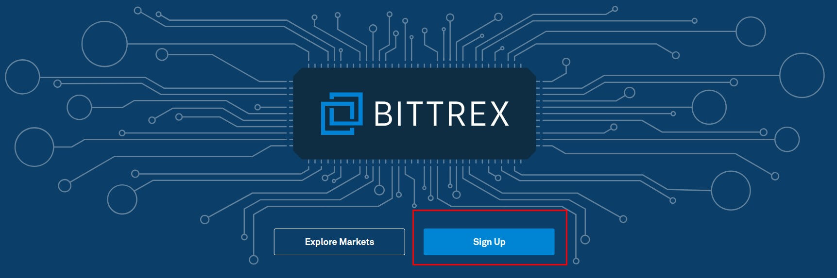 Create account on Bittrex