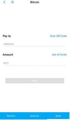 How to send BTC on Coinomi